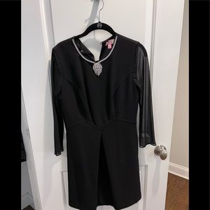 Ted Baker size 2, 3/4 sleeve beautiful black dress worn once